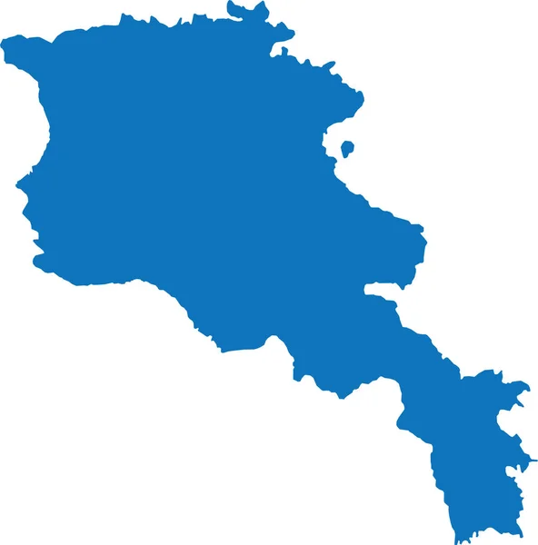 Avrupa Ülkesi Armenia Nın Şeffaf Arkaplan Üzerindeki Blue Cmyk Rengi — Stok Vektör
