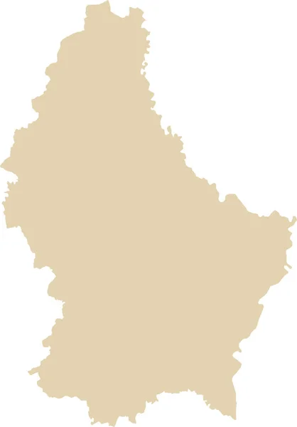 Beige Cmyk Colore Dettagliata Mappa Stencil Piatto Del Paese Europeo — Vettoriale Stock