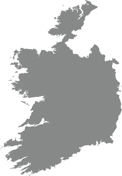Gray Cmyk カラー詳細なフラットステンシルマップ 透明な背景にヨーロッパの国を再構築する — ストックベクタ