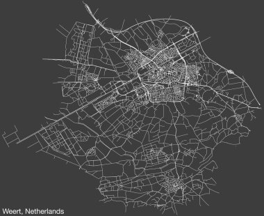 WeERT, NETHERLANDS 'ın Sokak Yolu Haritası