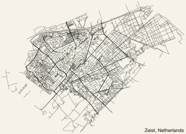 ZEIST, NETHERLANDS Sokak Yolları Haritası