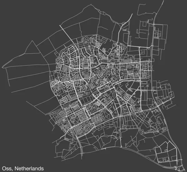 开放源码软件 荷兰的街道路线图 — 图库矢量图片