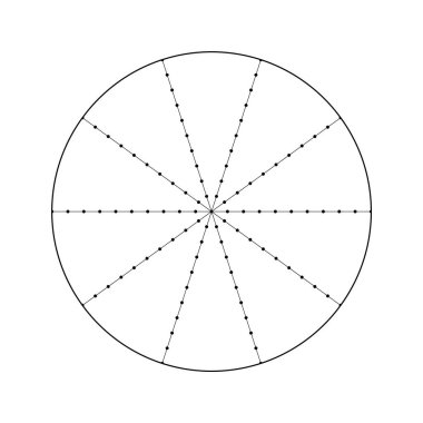 Yaşam dengesi vektör çarkı, on sektörden ihtiyaçlar aralığı. Günlük planlayıcı, günlük, defter için yuvarlak diyagram