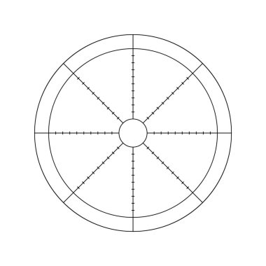 Hayatın çarkı sekiz parçadan oluşuyor. Günlük planlayıcı, günlük, defter için dairesel diyagram