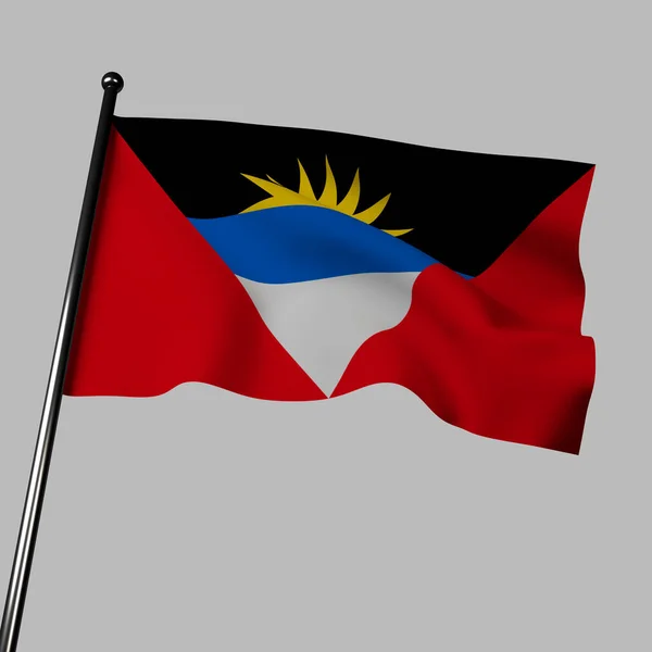 Representación Bandera Antigua Con Tejido Realista Que Parece Ondear Viento —  Fotos de Stock