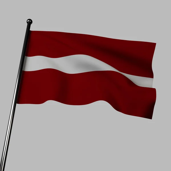 그림에서 라트비아 국기는 배경에 플러터 적갈색 적갈색의 색깔은 라트비아 사람들을 — 스톡 사진
