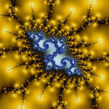 Fractal complex zoom - Mandelbrot set detail, digital artwork for creative graphic design