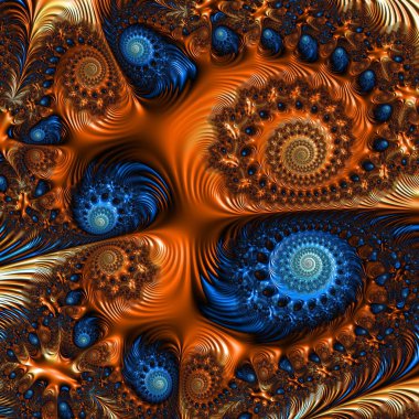 Fractal complex zoom - Mandelbrot set detail, digital artwork for creative graphic design