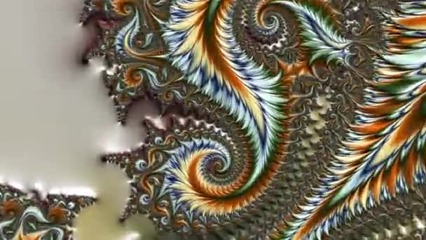 Fractal Complex Zoom Mandelbrot Detail Digital Artwork Creative Graphic Design — Video