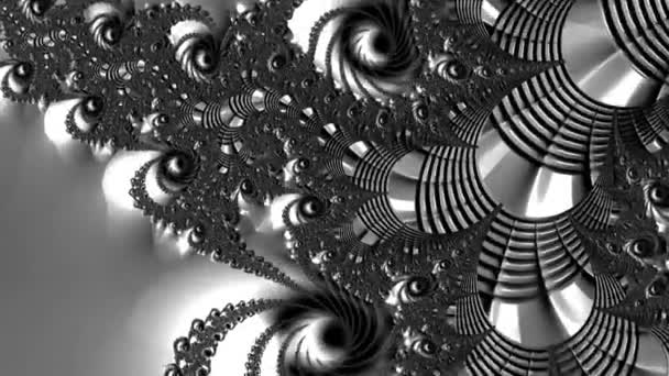 Fractal Complex Zoom Mandelbrot Detail Digital Artwork Creative Graphic Design — Stock Video
