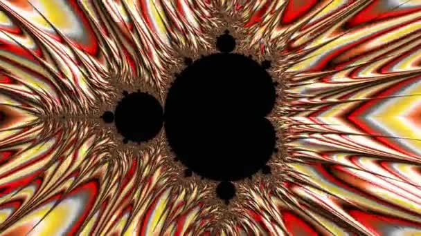 Fraktální Komplexní Barva Mandelbrot Detail Digitální Umělecké Dílo Pro Kreativní — Stock video