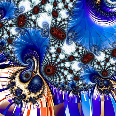 Fractal complex - Mandelbrot set detail, digital artwork for creative graphic design