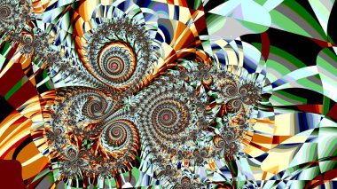 Fractal complex - Mandelbrot set detail, digital artwork for creative graphic design