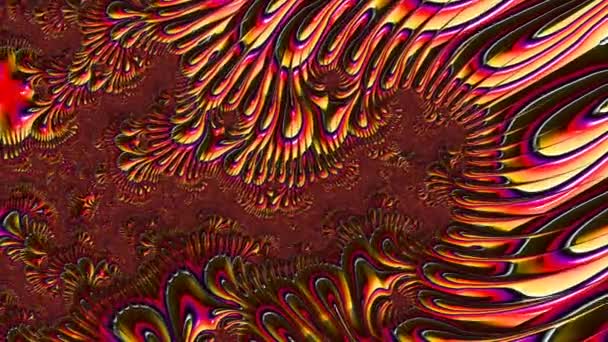 Fractal Complex Color Mandelbrot Detail Digital Artwork Creative Graphic Design — Stock video