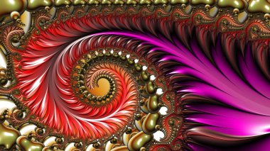 Fractal complex - Mandelbrot set detail, digital artwork for creative graphic design