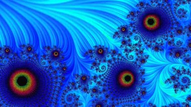 Fraktal kompleks renk - Mandelbrot ayrıntısı, yaratıcı grafik tasarımı için dijital sanat çalışması