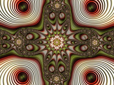 Fraktal kompleks - Mandelbrot set detayları, yaratıcı tasarım için dijital sanat eserleri