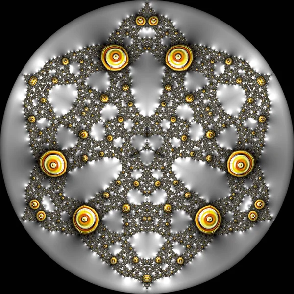 Complexe Fractal Mandelbrot Set Detail Illustration Numérique Pour Design Créatif — Photo