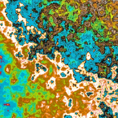 Fraktal kompleks renk desenleri - Mandelbrot set detayları, yaratıcı grafik için dijital sanat eserleri 