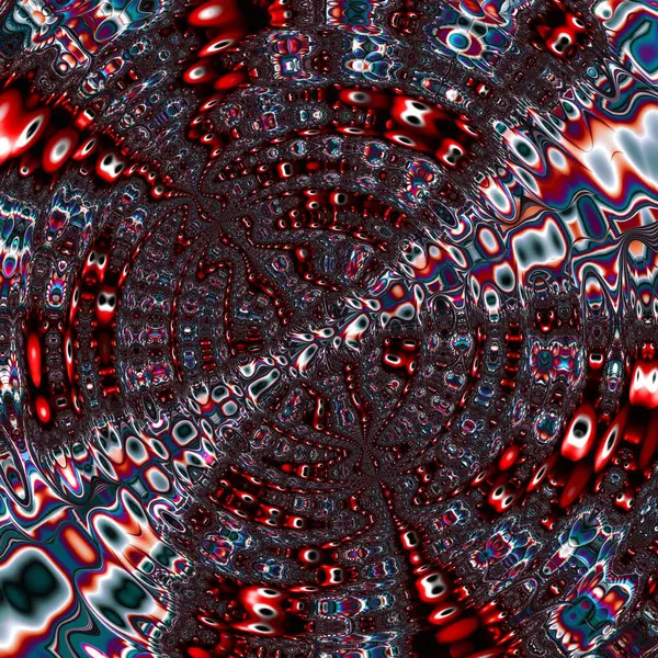Fractal Complex Red Mandelbrot Set Detail Illustration Numérique Pour Graphique — Photo