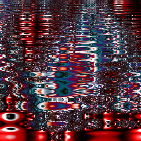 Fractal Complexo Vermelho Mandelbrot Conjunto Detalhe Arte Digital Para Gráfico — Fotografia de Stock