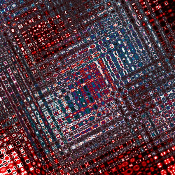 Fractal Complex Red Mandelbrot Set Details Digital Artist Creative Graphic — 스톡 사진