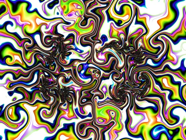 Fraktális Komplex Színminták Mandelbrot Készlet Részlet Digitális Alkotás Kreatív Grafikához — Stock Fotó