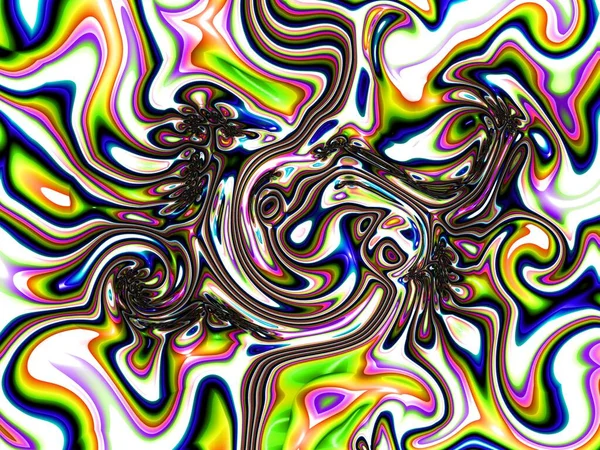 Fantasie Cromatiche Complesse Frattali Dettaglio Set Mandelbrot Opere Arte Digitali — Foto Stock