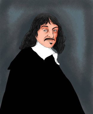 Fransız filozof Ren Descartes 'in canlandırması
