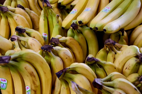 stock image Ripe bananas for sale at market place.