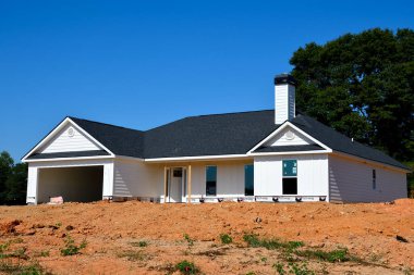 Winder, Georgia, ABD 'de yeni ev inşaatı.