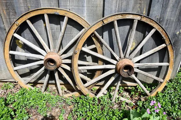 Georgia, ABD 'nin kırsal kesiminde eski araba lastikleri dış duvara yaslanmış..