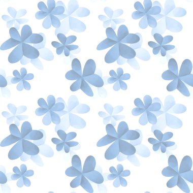 Yonca pürüzsüz bir iz bırakır. Üç yaprak yoncası. Aziz Patrick 'in sembolü. İrlanda Tatili. Bahar arka planı. Dijital illüstrasyon.