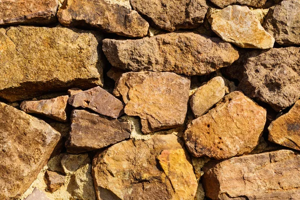 Parede Pedra Textura Fundo Marrom — Fotografia de Stock