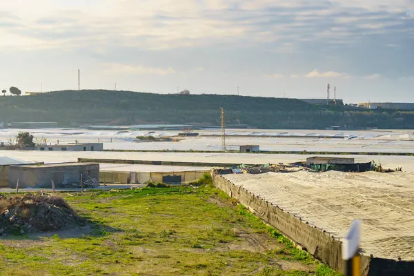 西班牙沿海有许多塑料温室 安达卢西亚阿尔梅利亚地区 食品工业 免版税图库照片
