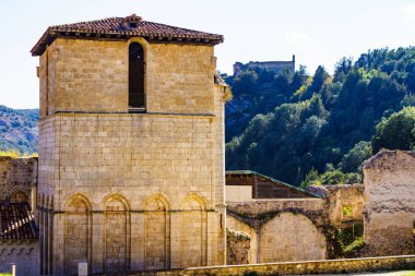 San Pedro de Arlanza Manastırı, Burgos 'taki Benedictine Manastırı, İspanya' daki Castilla y Leon..