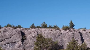 Burgos İspanya 'da kayalık dağ manzarası