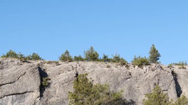 Burgos İspanya 'da kayalık dağ manzarası