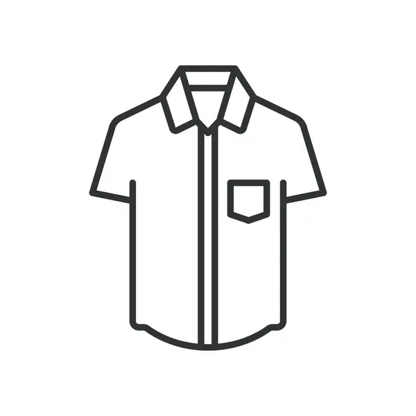 Design Ikony Trička Krátkým Rukávem Oblečení Oblečení Móda Styl Ikona — Stockový vektor