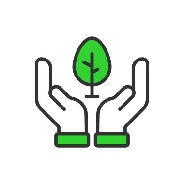 Ağaçları kurtarın, sıra dizaynında, yeşil. Kaydet, ağaçlar, orman, çevre, koruma, doğa, beyaz arkaplan vektöründe yeşil ağaçları düzenlenebilir vuruş simgesini kaydet