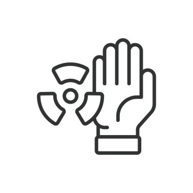 Radyasyon koruması, sıra dizaynında. Koruma, Radyasyon, Güvenlik, Kalkan, Tehlikeli Madde, Koruma, Beyaz arkaplan vektörü Radyasyon koruma koruma ikonu