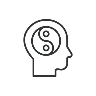 Sıra dizaynında duygusal sağIık. Duygusal sağlık, zihinsel sağlık, stres atma, farkındalık, kişisel bakım, beyaz arka plan vektöründe duygusal denge. Duygusal sağlıklılık düzenlenebilir vuruş simgesi