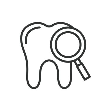 Diş bakımı, sıra dizaynında. Diş bakımı, ağız bakımı, diş bakımı, diş bakımı, diş bakımı, diş temizliği, beyaz arka planda diş sağlığı. Diş bakımı düzenlenebilir vuruş simgesi