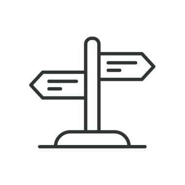 Yol tabelası, sıra dizaynında. Yol işareti, trafik, sokak işareti, otoyol, yön, güvenlik, beyaz arka plan vektörü uyarısı. Yol işareti değiştirilebilir vuruş simgesi