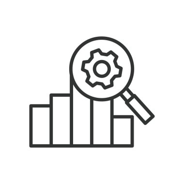 Technical analysis icon in line design. Technical, analysis, charts, indicators, trends, data, signals on white background vector. Technical analysis editable stroke icon clipart