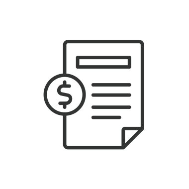 İş sözleşmesi, tasarım ikonu. Sözleşme, iş, anlaşma, belge, imza, anlaşma, beyaz arka plan vektörü ortaklığı. İş sözleşmesi düzenlenebilir vuruş simgesi