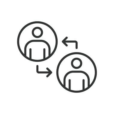 Ortaklık işi, tasarım ikonu. Ortaklık, iş ortaklığı, işbirliği, takım çalışması, anlaşma, ittifak, beyaz arka plan vektörü üzerinde işbirliği. Ortaklık İşletme Düzenlenebilir Vuruş simgesi