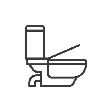 Tuvalet, tasarım ikonu. Tuvalet, banyo, tuvalet, tuvalet, tuvalet, temizlik, beyaz arka plan vektörü Tuvalet yenilebilir vuruş ikonu hijyen