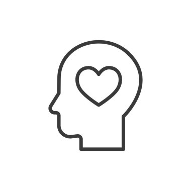 Hayırseverlik tasarımı ikonu. Baş, hayır kurumu, destek, bağış, bağış, umut, nezaket, beyaz arka plan vektörü. Bağış başlığı düzenlenebilir vuruş simgesi