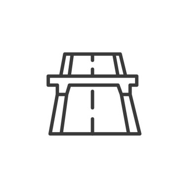 Kapalı yol, çizgi tasarımı ikonu. Kapalı yol, barikat, trafik işareti, yol ayrımı, bariyer, giriş yok, beyaz arka plan vektörüne kısıtlı erişim. Kapalı yol, satır tasarımı düzenlenebilir vuruş simgesi simgesi